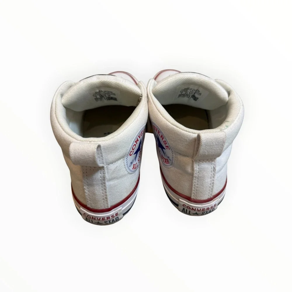 Converse Chuck Taylor All Star Madison White Mid Top Kids Sneakers 663640F